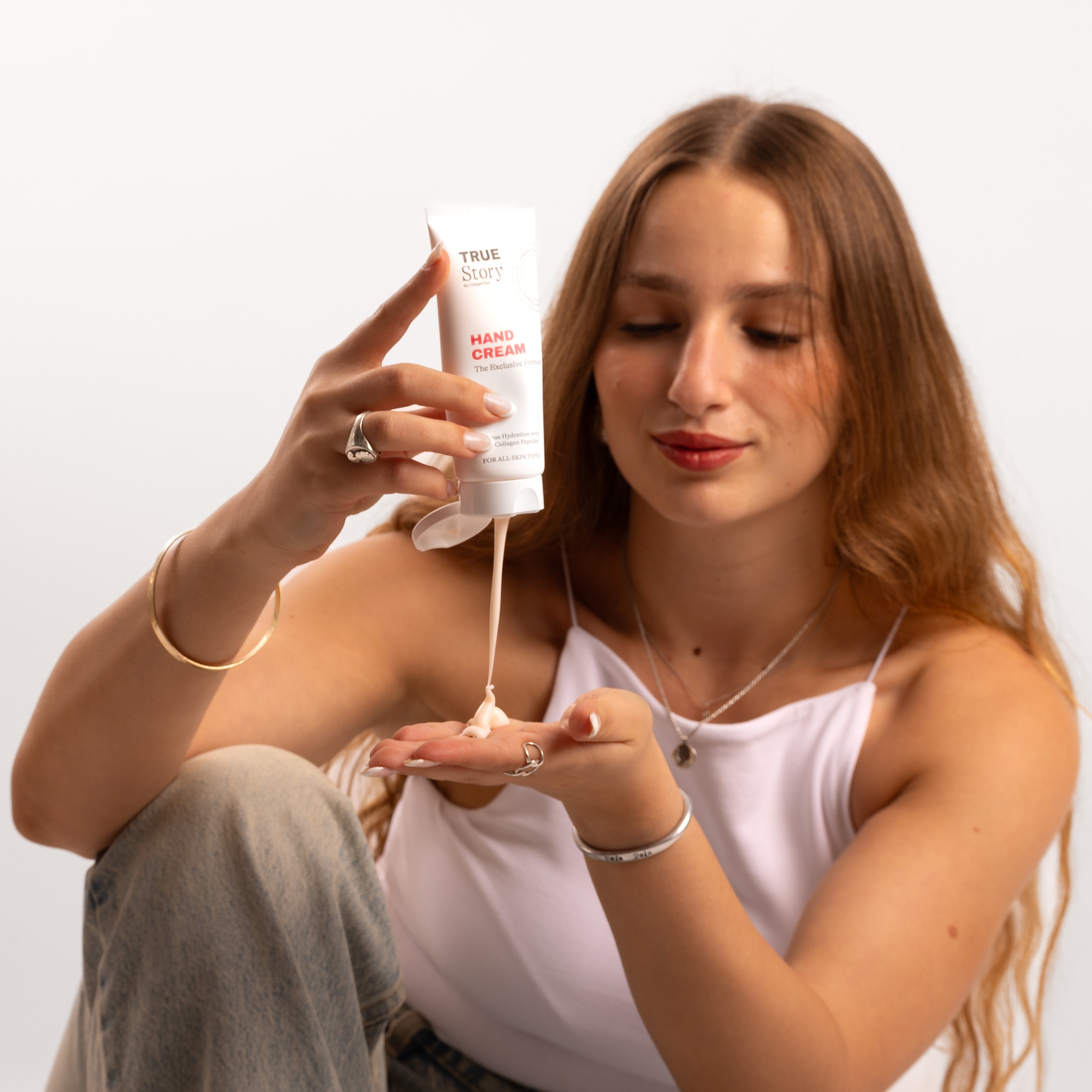 Hand Cream in use